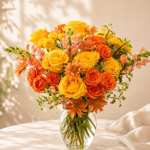 Amber Sunset — hand-arranged florals by Valley Bloom Shop, Athens TN