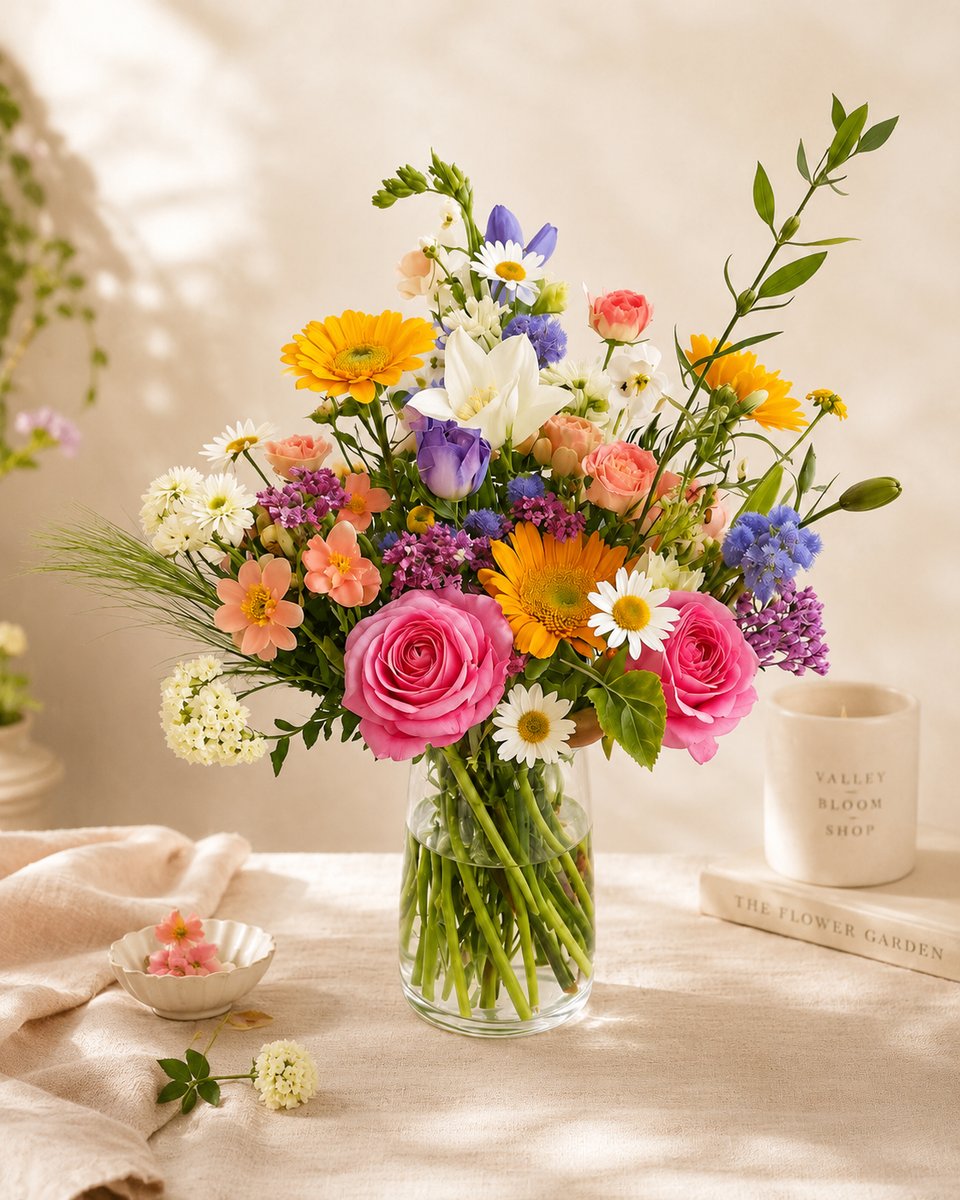 Garden Party — hand-arranged florals by Valley Bloom Shop, Athens TN