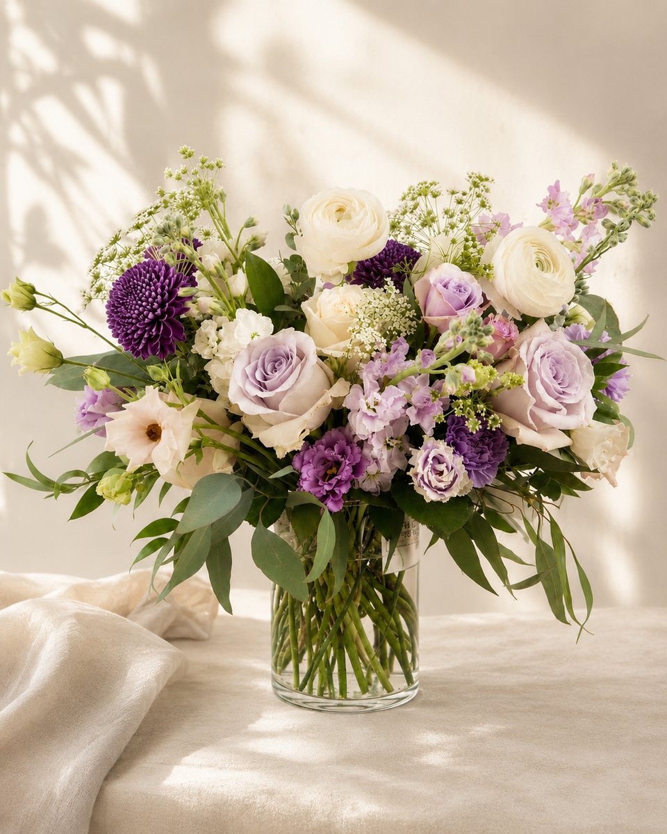 Lavender Fields — hand-arranged florals by Valley Bloom Shop, Athens TN